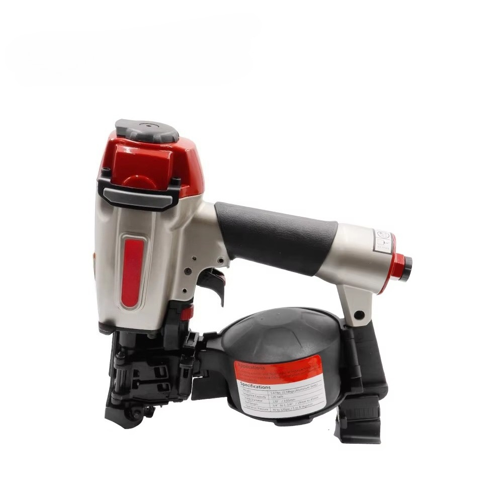 Coil Roofing Nailer Pneumatic 15 Degree - เครื่องยิงตะปูมุงหลังคาแบบไร้สาย รุ่น CRN45 ผลิตจากอะลูมิเนียม ใช้ลม พร้อมตะปูมุงหลังคาแบบเชื่อมลวด