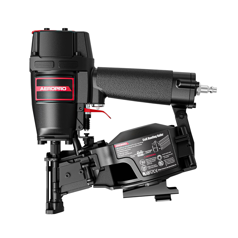 Coil Roofing Nailer Pneumatic 15 Degree - เครื่องยิงตะปูมุงหลังคา AEROPRO CN45N รุ่นมืออาชีพ 15 องศา