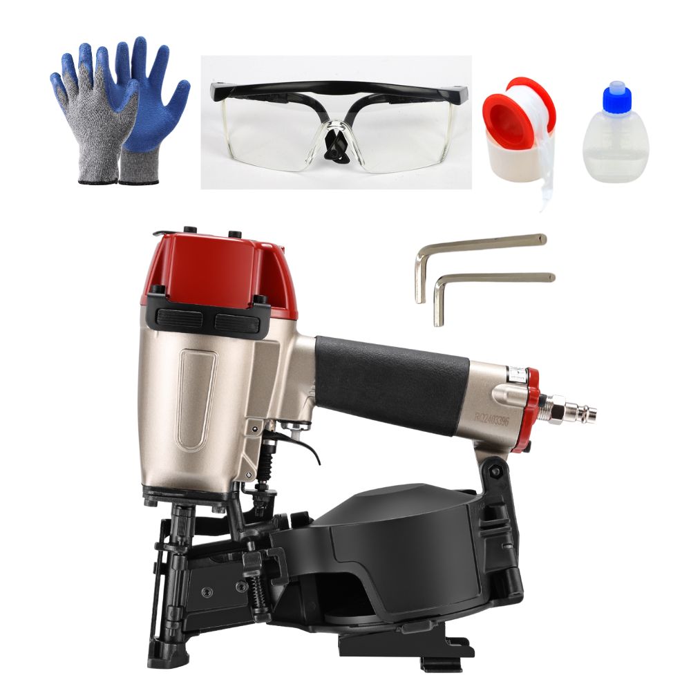 Coil Roofing Nailer Pneumatic 15 Degree - CRN45B2 เครื่องตอกตะปูหลังคา, ปืนยิงตะปูหลังคา 15 องศา, ตะปูคอยล์