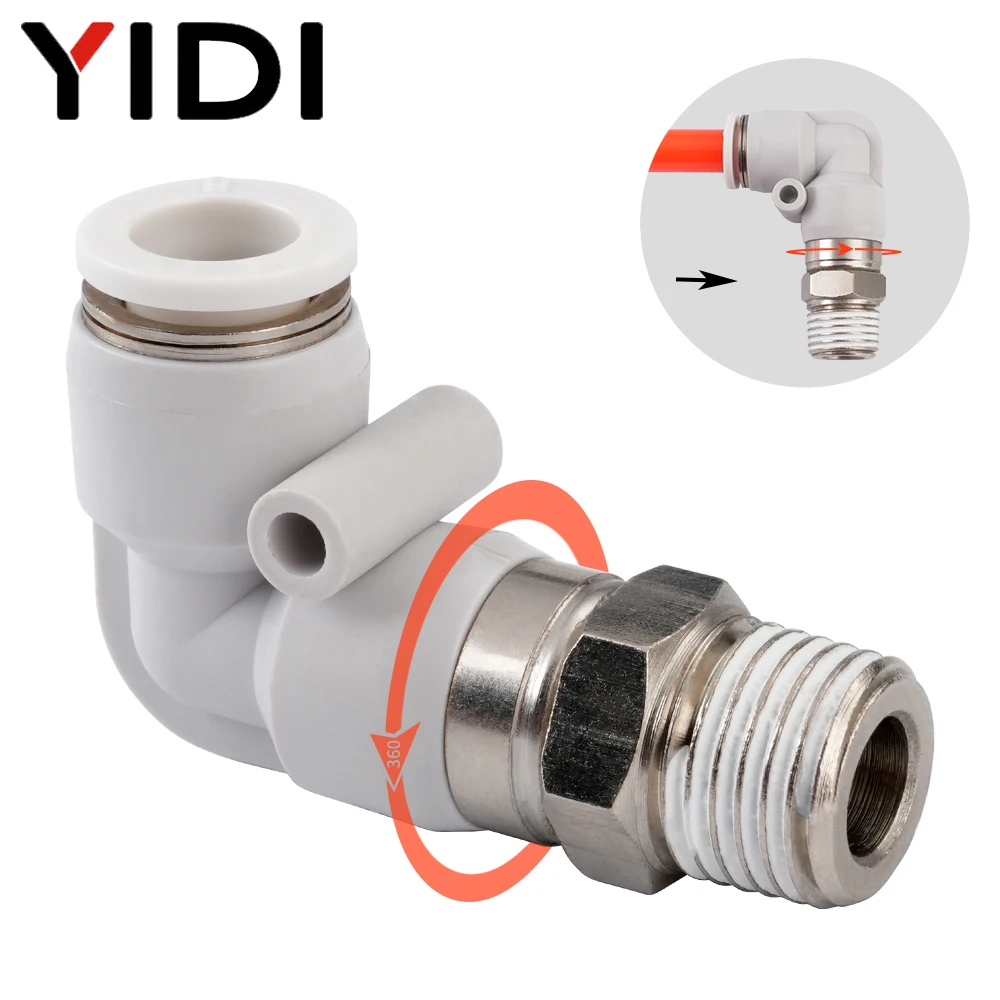 ข้อต่อท่อยางลมหมุนเร็ว10/4/1ชิ - Swivel Air Hose Fitting Quick Connect 1/4 บทวิจารณ์และราคา