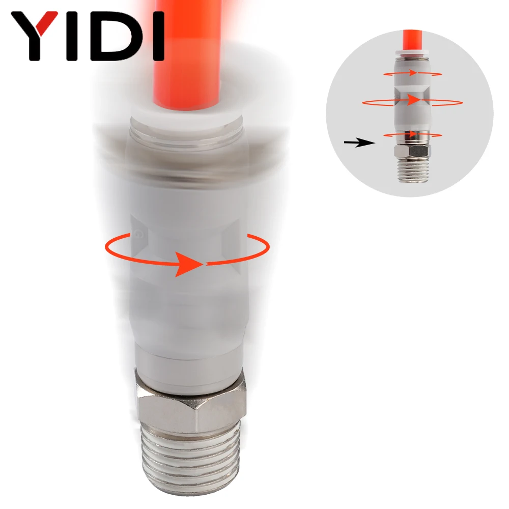 ข้อต่อท่อยางลมหมุนเร็ว10/4/1ชิ - Swivel Air Hose Fitting Quick Connect 1/4 บทวิจารณ์และราคา