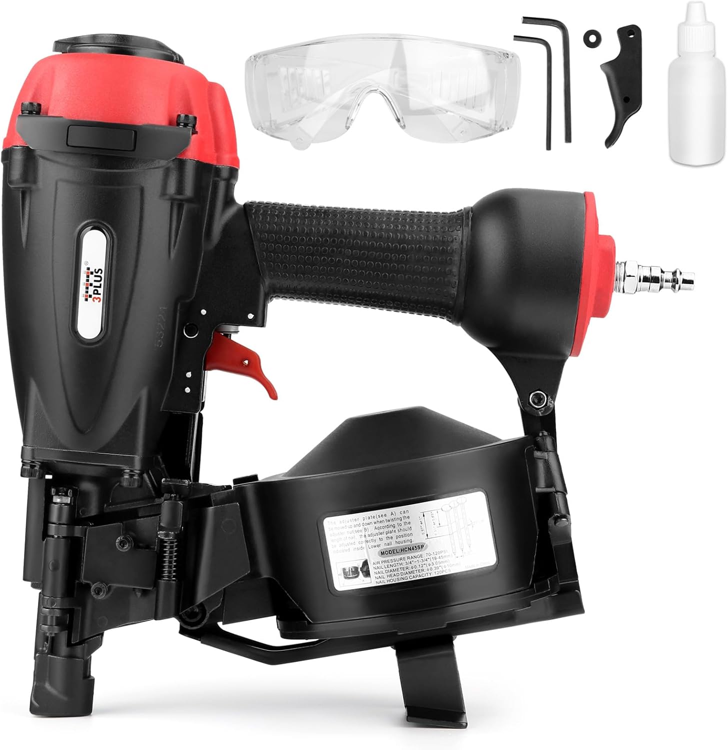 เครื่องยิงตะปูหลังคาแบบลม, ขนา - Coil Roofing Nailer Pneumatic 15 Degree บทวิจารณ์และราคา