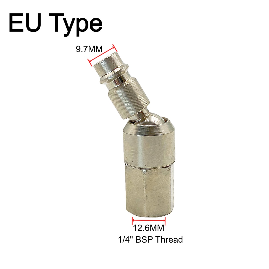 360 °   ข้อต่อแบบหมุนเร็วชนิดย - Swivel Air Hose Fitting Quick Connect 1/4 บทวิจารณ์และราคา