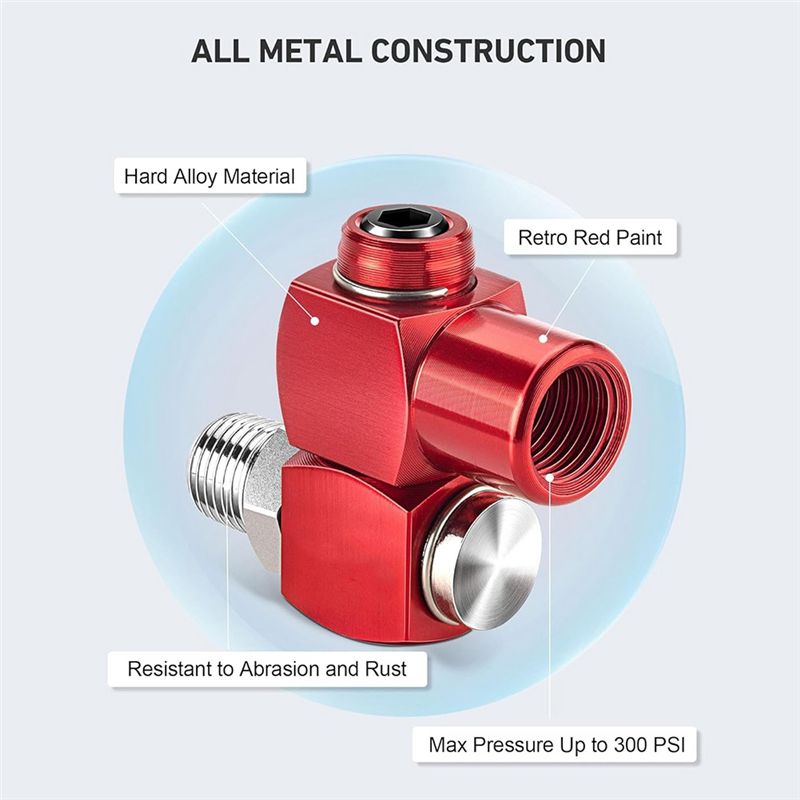 ABHI-2-Packs ข้อต่อสายลมแบบหมุ - Swivel Air Hose Fitting Quick Connect 1/4 บทวิจารณ์และราคา