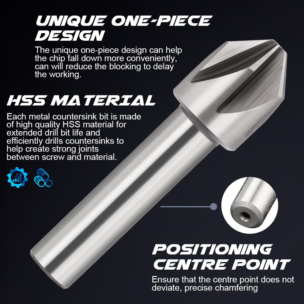 60 90 องศา Countersink เจาะบิต - 18 Gauge Brad Nails Stainless Steel บทวิจารณ์และราคา