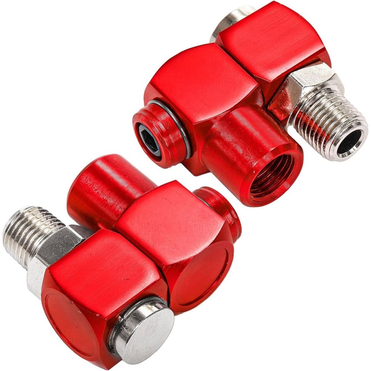 ชุด 4 ชิ้น ข้อต่อสายลมแบบหมุนไ - Swivel Air Hose Fitting Quick Connect 1/4 บทวิจารณ์และราคา