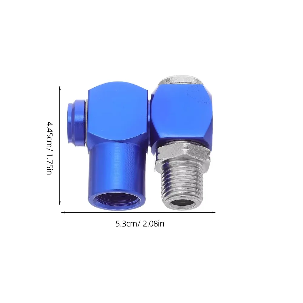 2 ชิ้น ข้อต่อหมุนได้ 1/4 นิ้ว  - Swivel Air Hose Fitting Quick Connect 1/4 บทวิจารณ์และราคา