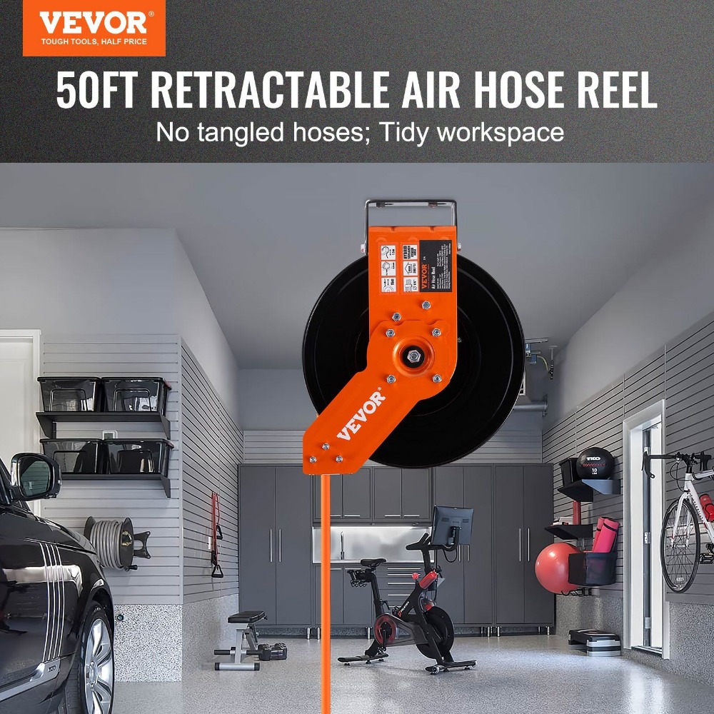 VEVOR สายยางลมแบบยืดหดได้, สาย - Air Compressor Air Hose 3/8 Hybrid 50Ft บทวิจารณ์และราคา