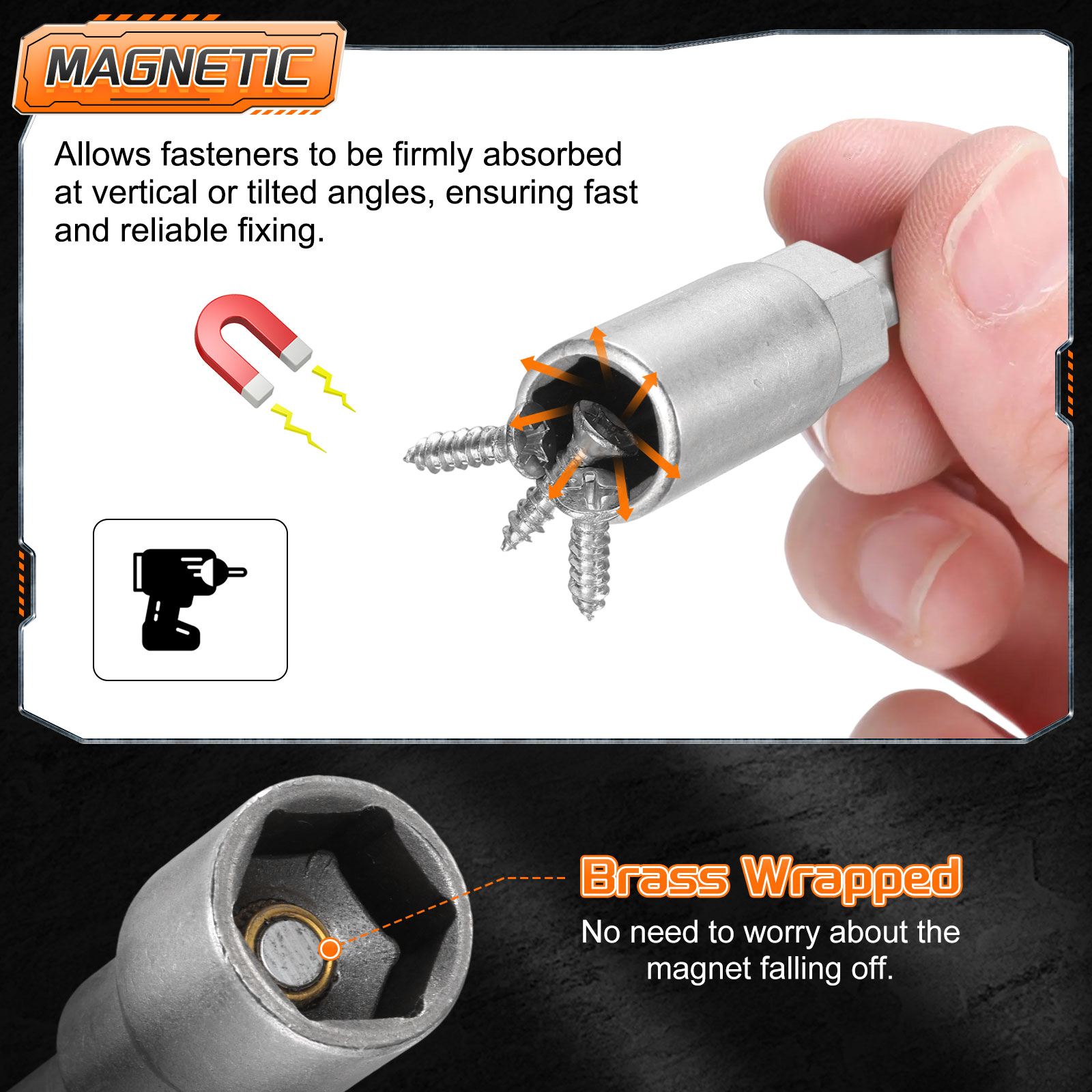 ดอกไขควงหัวบล็อก 1 ชิ้น ขนาด 5 - 18 Gauge Brad Nails Stainless Steel บทวิจารณ์และราคา
